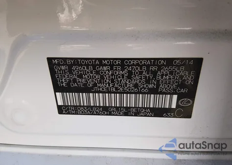 2014 Lexus Gs 350 z USA, uszkodzony, nr VIN JTHCE1BL2E5026166